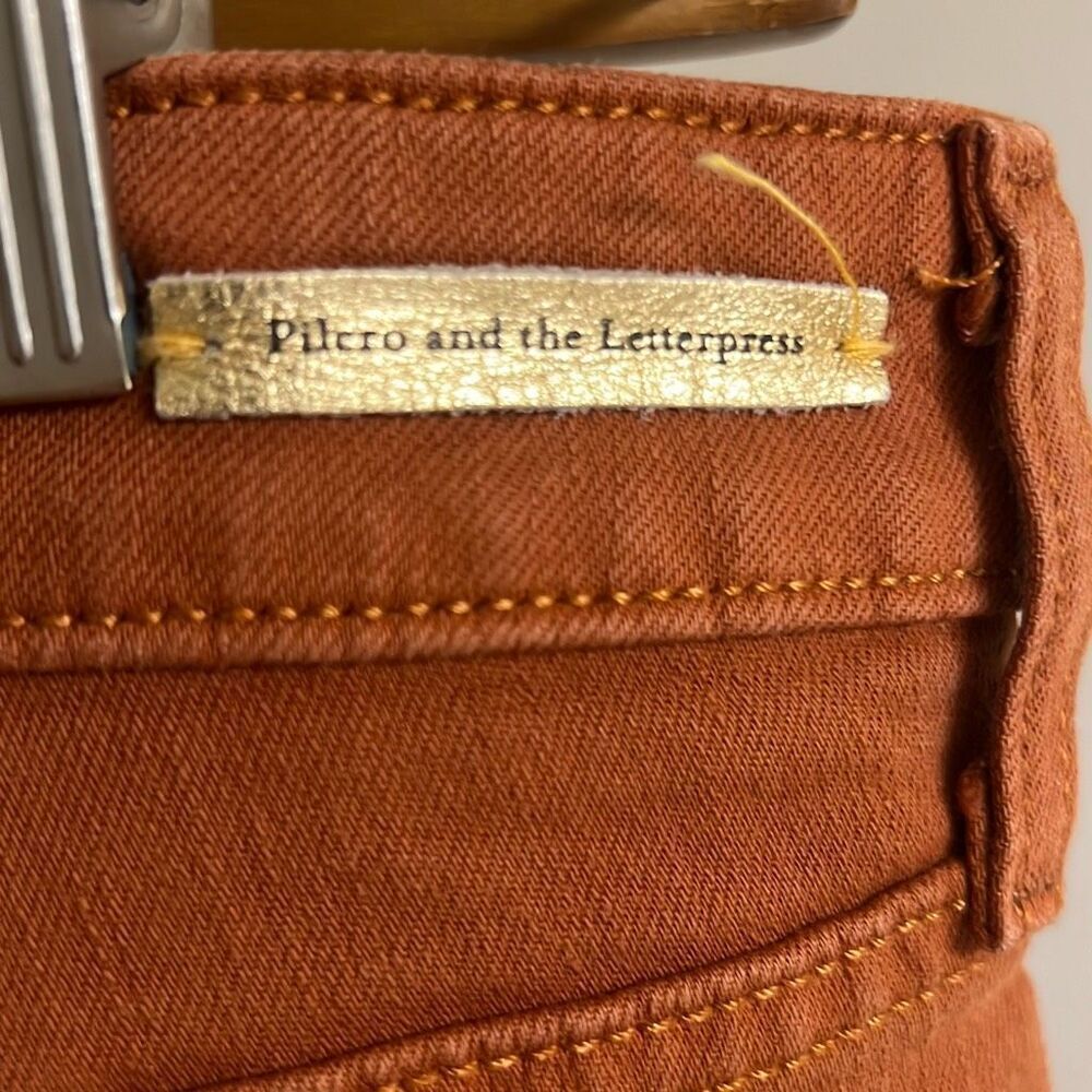 ✨Anthropologie Pilcro and the Letterpress Stet Sz 30 Pants Rust Brown Orange✨ - Picture 5 of 8